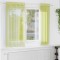 vidaXL Perdele Voile cu Oelii 2 buc Verde măr 140x140 cm 4102053
