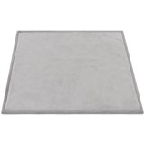AIYAPLAY Covoraș pentru copii, 127x127 cm, Saltea din spumă 3 cm, Flanel moale, Antiderapant, Rezistent la apă, Gri deschis | Aosom Romania