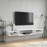 vidaXL Sistem de TV montat pe perete Montare pe perete Alb 8006005