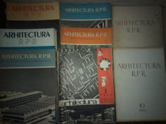 ARHITECTURA RPR /// DIFERITE NUMERE 1957-1962 / REVISTA DE ARHITECTURA foto