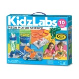 Mega kit experimente Kidzlabs, 4M, Stiinta motoarelor