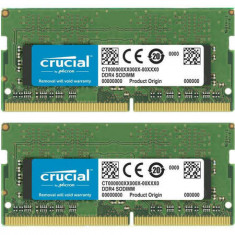 Memorie laptop Crucial 64GB (2x32GB), DDR4, 2666MHz, CL19, Dual Channel Kit CT2K32G4S266M foto