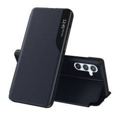Husa Samsung Galaxy A54 Eco Leather View flip tip carte, albastru