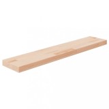 Polita Lemn Masiv Stejar 100x20x4 cm Netratat Raft Depozitare Inlocuire Ideala