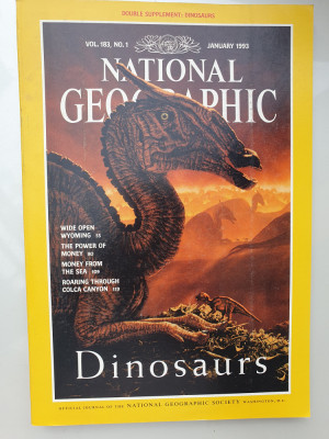 National Geographic Ianuarie 1993, in limba engleza, 148 pag, stare f buna foto