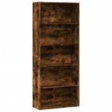Gossi biblioteca, stejar fumuriu, 80x30x189 cm, lemn prelucrat