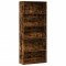 Gossi biblioteca, stejar fumuriu, 80x30x189 cm, lemn prelucrat