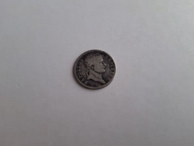 1 franc 1808 B Napoleon, argint foto