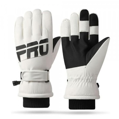 Manusi De Ski Tactile Dama Techsuit OG104, Marime L, Albe foto