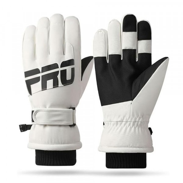 Manusi De Ski Tactile Dama Techsuit OG104, Marime L, Albe