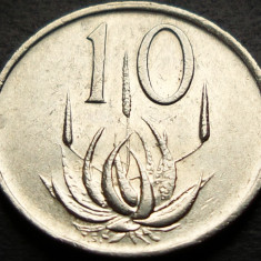Moneda 10 CENTI - AFRICA de SUD, anul 1986 * cod 5161