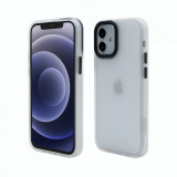 Husa de protectie Vetter pentru iPhone 12 mini, Clip-On Hybrid, Shockproof Soft Edge and Rigid Matte Back Cover, Transparent