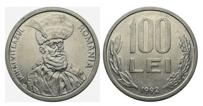 Romania 100 lei 1992 * cod 29 foto