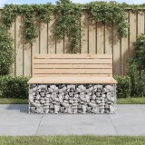 vidaXL Bancă de grădină, design gabion, 103x70x65cm, lemn masiv de pin