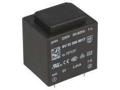Transformator &icirc;ncapsulat 2.8VA 230V 9V 311mA PCB BVEI