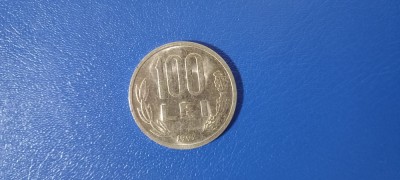 Moneda 100 lei an 1992 cu chipul lui Mihai Viteazul foto
