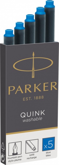 Cartuse cerneala Parker albastru lavabil