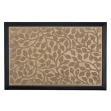 Covoras Intrare, Actual Investing, model cu frunze in relief, 60x40 cm, Bej