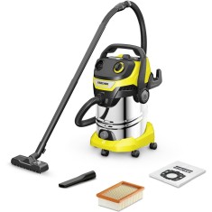 Aspirator umed-uscat Karcher WD 5 S V-30/5/22, 1.628-379.0, Aspirare umeda si uscata, rezervor de 30 L din otel inoxidabil, furtun de 2.2 m, 1100 W, f