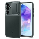 Husa samsung galaxy a55 5g spigen optik armor, abyss green
