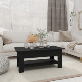 VidaXL Măsuță de cafea, negru, 102x55x42 cm, lemn prelucrat