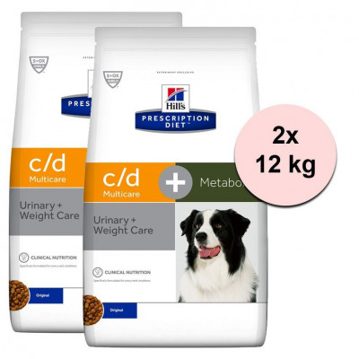 Hill&amp;amp;#039;s Prescription Diet Canine c/d Multicare + Metabolic 2 x 12 kg foto
