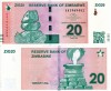 ZIMBABWE 20 zig 2024 UNC!!!