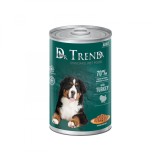 Cumpara ieftin Dr.Trend Conserve caini adulti, carne de curcan, 8x1250g