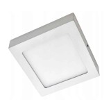 Aplica LED patrata 24W, contur metalic, alimentare 220V