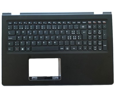 Carcasa superioara cu tastatura palmrest Laptop, Lenovo, Flex 3-1570 Type 80JM, 80K0, 80KO, 20482, 20488, 5CB0J34082, fara iluminare, layout SW (Elvet foto