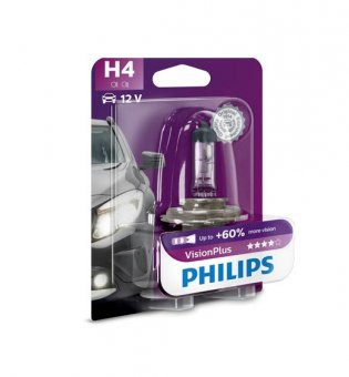 Bec H4 12V 60/55W P43t VISION PLUS (BLISTER) PHILIPS foto