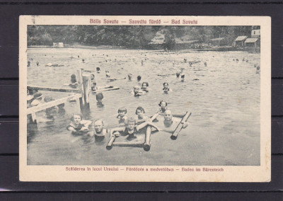 SOVATA BAILE SOVATA SCALDARE IN LACUL URSU CIRCULATA 1928 foto