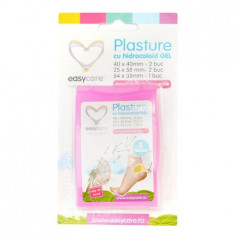 Plasturi pentru calcaie Easycare cu hidrocoloid gel 3 dimensiuni 5 buccut