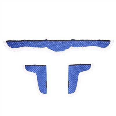 SET PERDELE DECOR CABINA CAMION, UNIVERSALE, VELUR, ALBASTRU - ALB 96314
