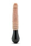 Vibrator Dr. Knight Thrusting, Gyrating&amp;Vibrating, 3 Viteze, Silicon, USB, Natural, 26.6 cm