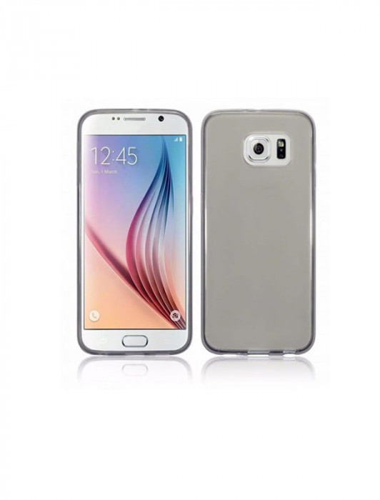 Husa Silicon Samsung Galaxy S6 g920 Clear Grey Ultra Thin&nbsp;