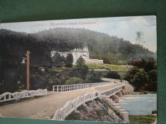 Statiunea Busteni ,vedere carte postala Busteni -Palatul Cantacuzino anii 1920- ,circulata