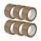 Set 6 role Banda adeziva de tip scotch, maro, 48 mm x 100 m