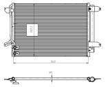 NRF 350507 EASY FIT Condensator, climatizare