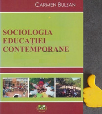 Sociologia educatiei contemporane Carmen Bulzan foto