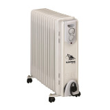 Radiator electric Albatros, 3000 W, 13 elementi, 3 trepte putere, termostat reglabil, Alb