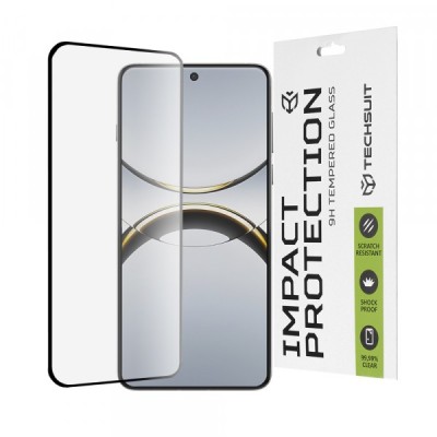 Folie de protectie Ecran Techsuit pentru Oppo Find X8 Pro, Sticla Securizata, Full Glue, 111D, Neagra foto