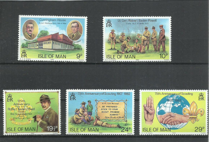 TSV* - SERIE ISLE OF MAN - ANGLIA MICHEL 203-207 MNH/** LUX