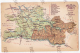 5384 - MAP, Arad, Ineu, Moneasa, Romania - old postcard - unused, Necirculata, Printata