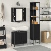 VidaXL Unități de vanitate pentru baie cu ușă Negru 33 x 33 x 185.5 cm 3334385