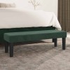 VidaXL Bancă, verde &icirc;nchis, 100x30x30 cm, catifea 346669