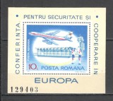 Romania.1977 Conferinta ptr. securitate si cooperare-Bl. XR.783