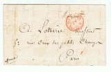 France 1840 Cover + Content DISTRIBUTION PP red + PP red PARIS D.823