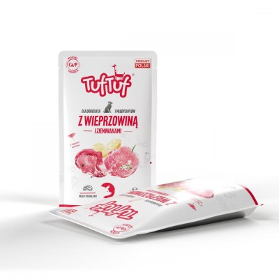 Tuf Tuf, Hrana umeda pentru caini, porc si cartofi, 300g foto