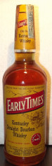 whisky EARLY TIMES KENTUCKY STRAIGAHT BOURBON, cl 75 GR 43 ani 50 foto